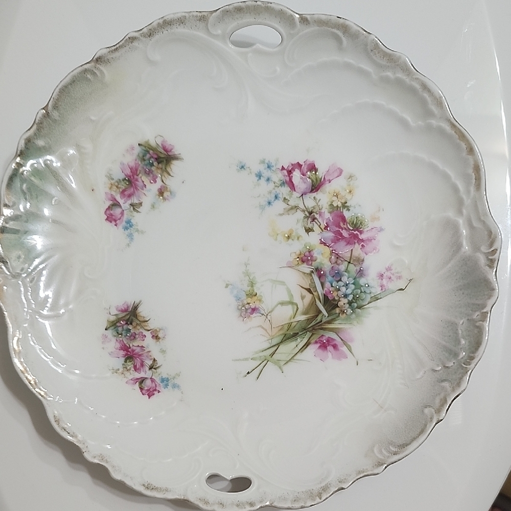 Floral Porcelain Serving Plate